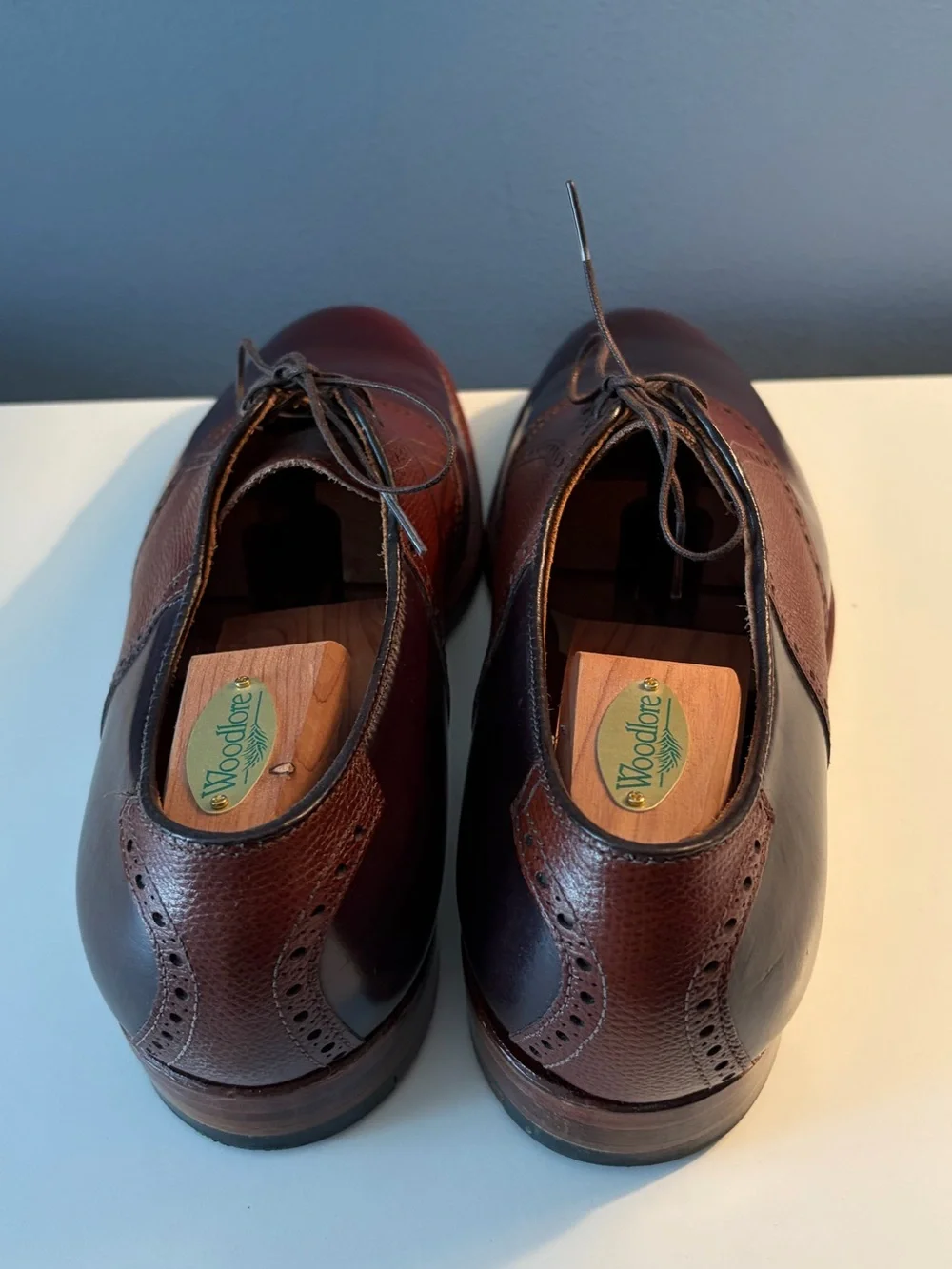 Alden x Leffot Color 8 & Brown Alpine Grain Saddle Shoe Size 10D
